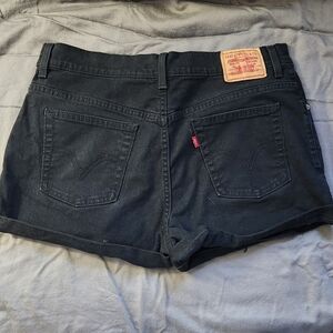 Levi's‎ Black Denim Cut Off Shorts